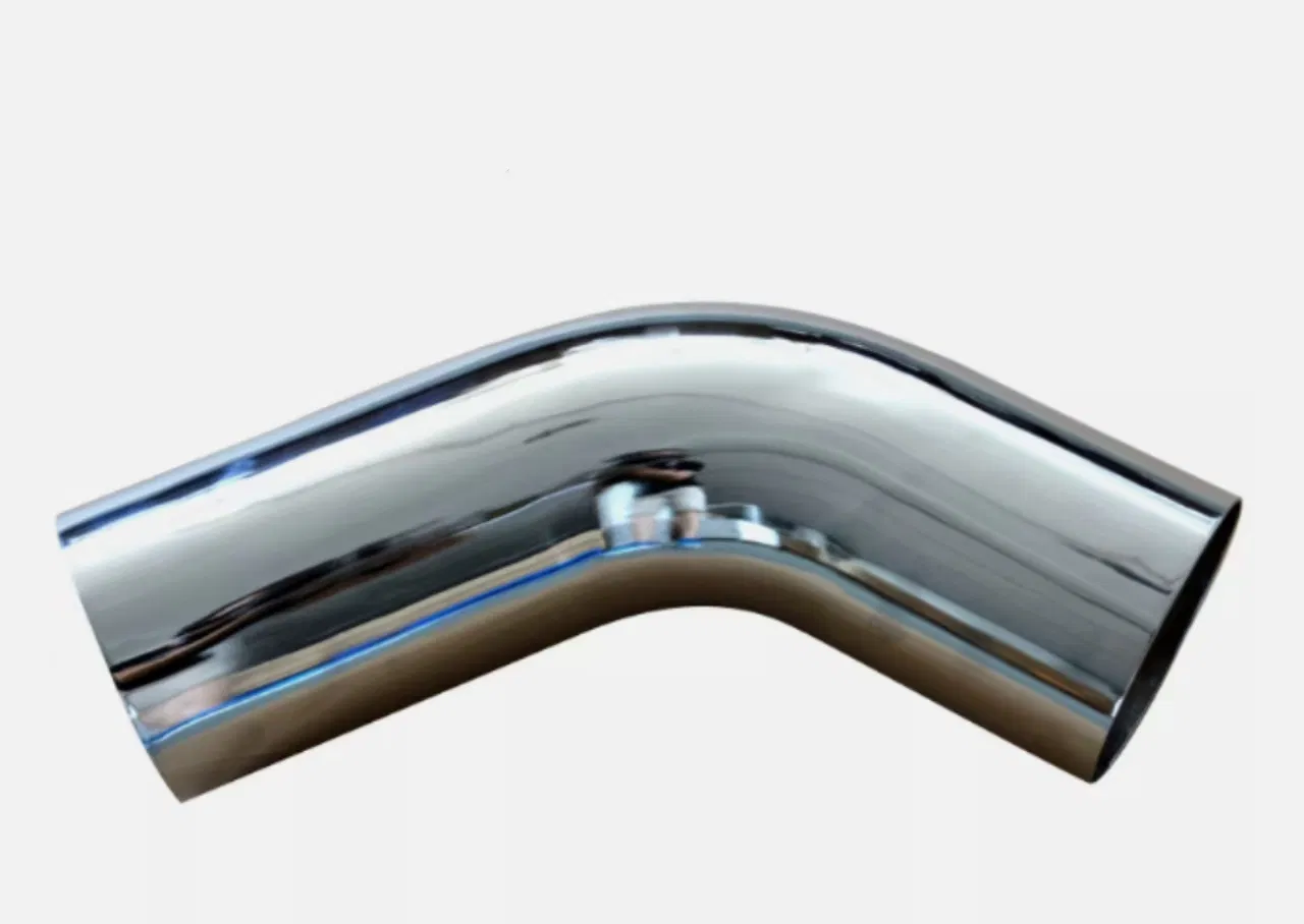 Hot Sale 5" Od Chrome 58 Degree Bend Exhaust Elbow Pipes for Peterbilt 378 379