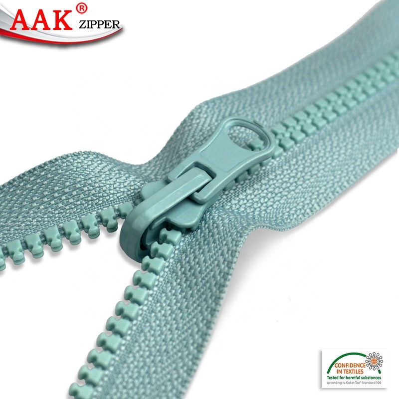 #5 Plastic Resin Zipper Reversible Slider for Jackets &amp; Coats Heavy Duty Custom Molded Plastic Wholesale