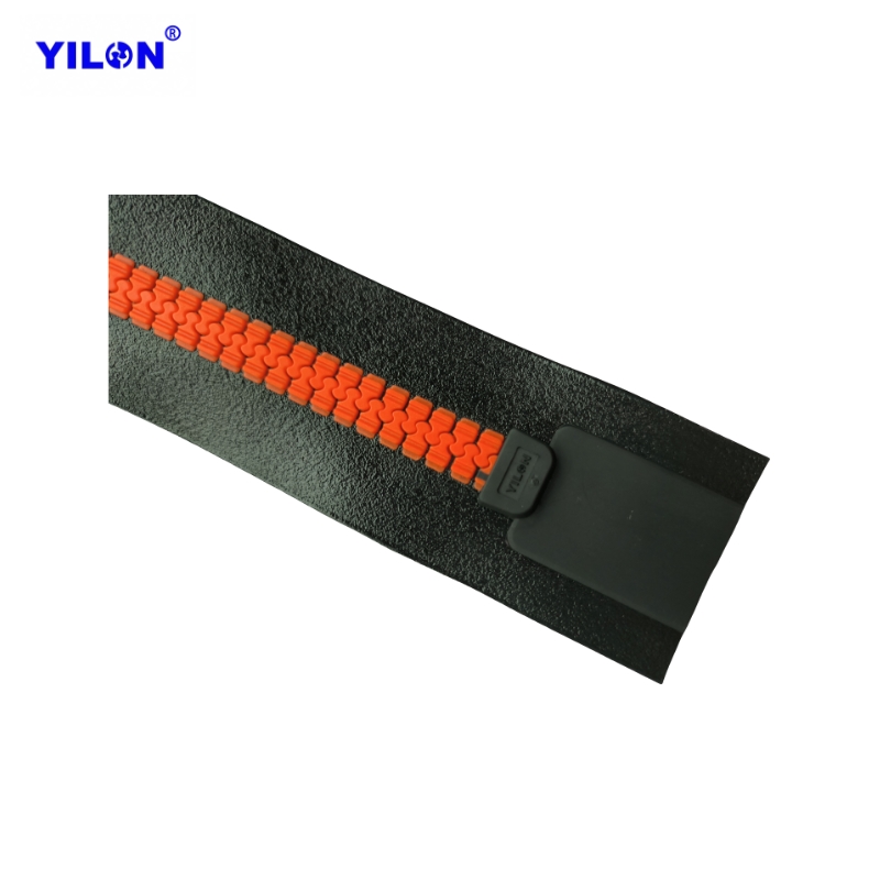 Orange Airtight TPU Zipper For Isolation Capsule Stretcher, Weldable Hermetic Seal, YILON Diving Suit &amp; Ice Bag