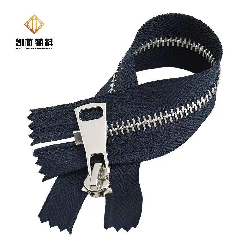 Wholesale Factory Custom Jacket Zippers Double Slider Open Closed End #3 #5 #8 Zinc Alloy Metal Zipper