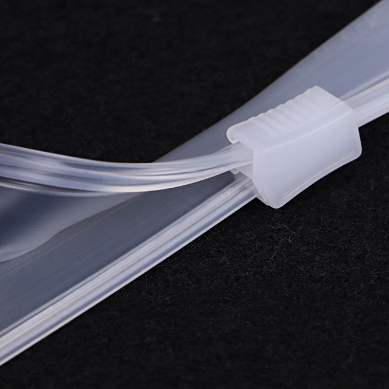 Wholesale Price Customized Color With Plastic Slider PVC Pe Zipper Tape For PVC Pe Packaging Bag