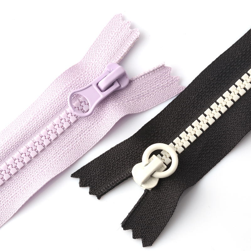 Zipper Manufacturer Custom Color #5 #7 Cremallera Plastic Resin Zipper Open End 60cm Plastic Zipper