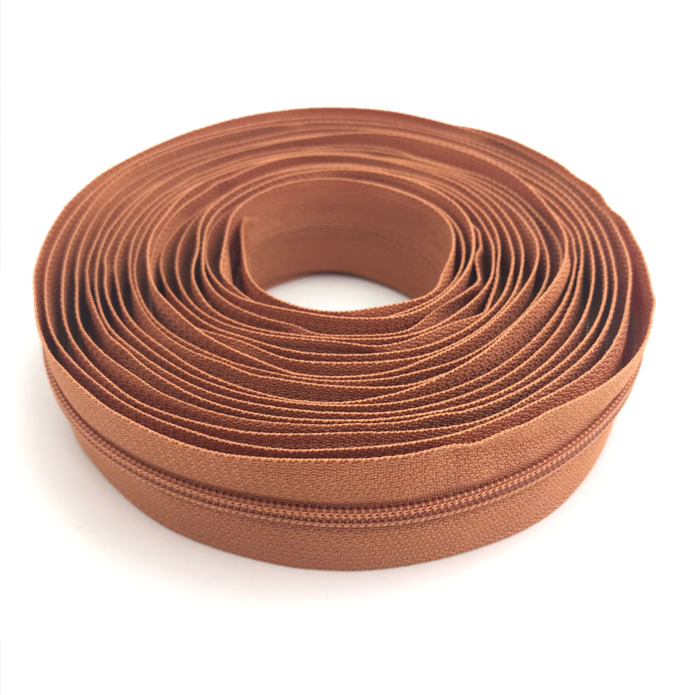 Wholesale Custom Plastic Zipper Home Textile Vislon Long Zipper Roll With Special Tape Use for Bags or Garments