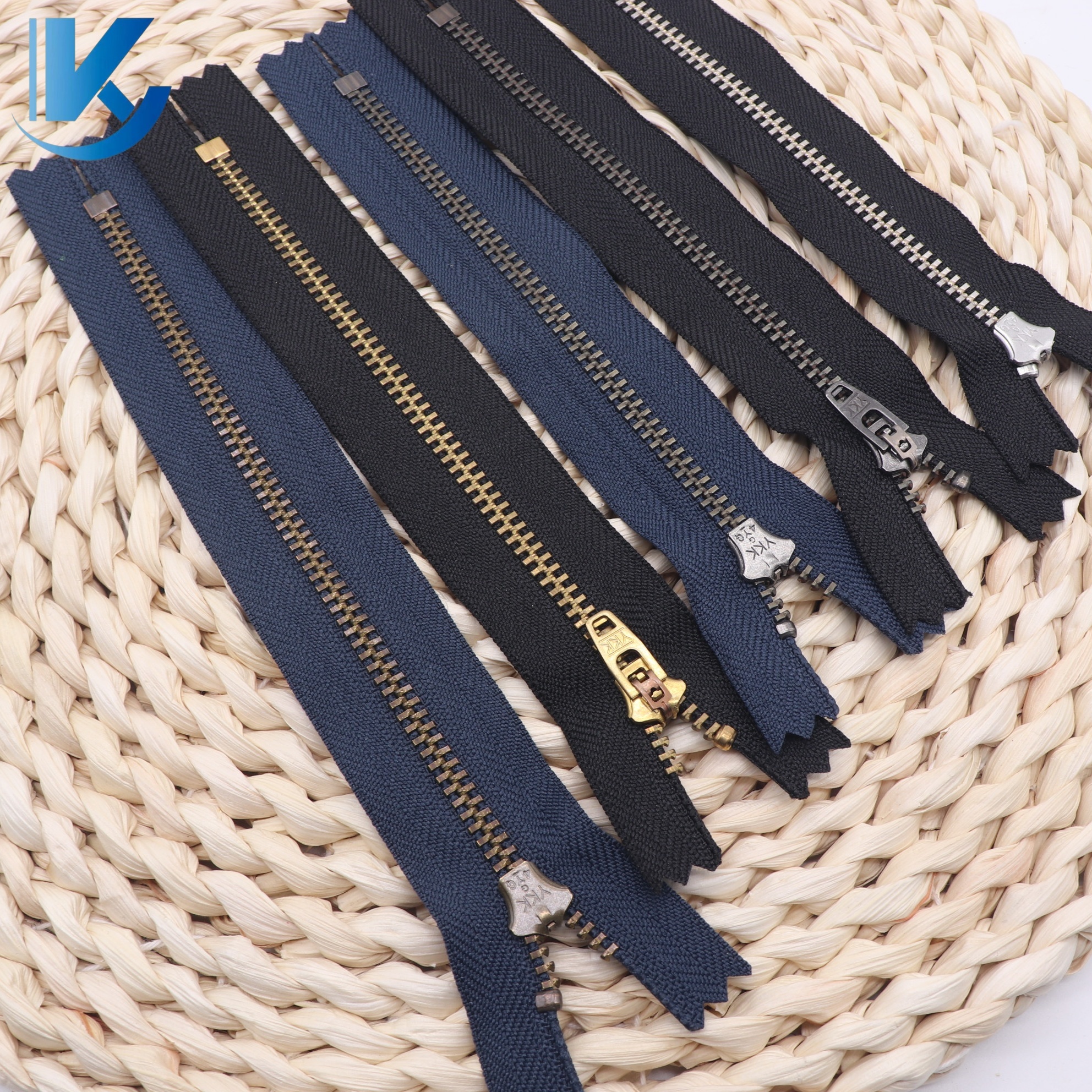 High Quality Denim Zipper Spot Wholesale 3YG 4YG Original YKK Metal Zipper 15 12 18cm For Jeans