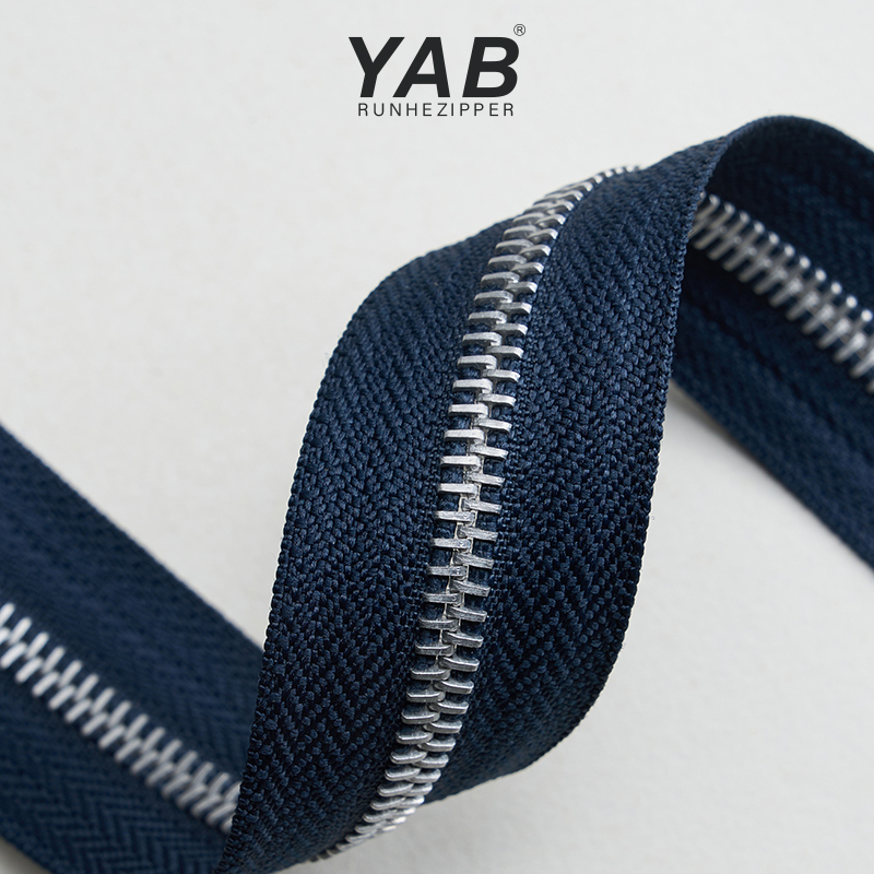 YAB Bulk Buying Open-End Eco-Friendly Customized Size Jeans Metal Aluminum Zipper for Home Textile and Garment