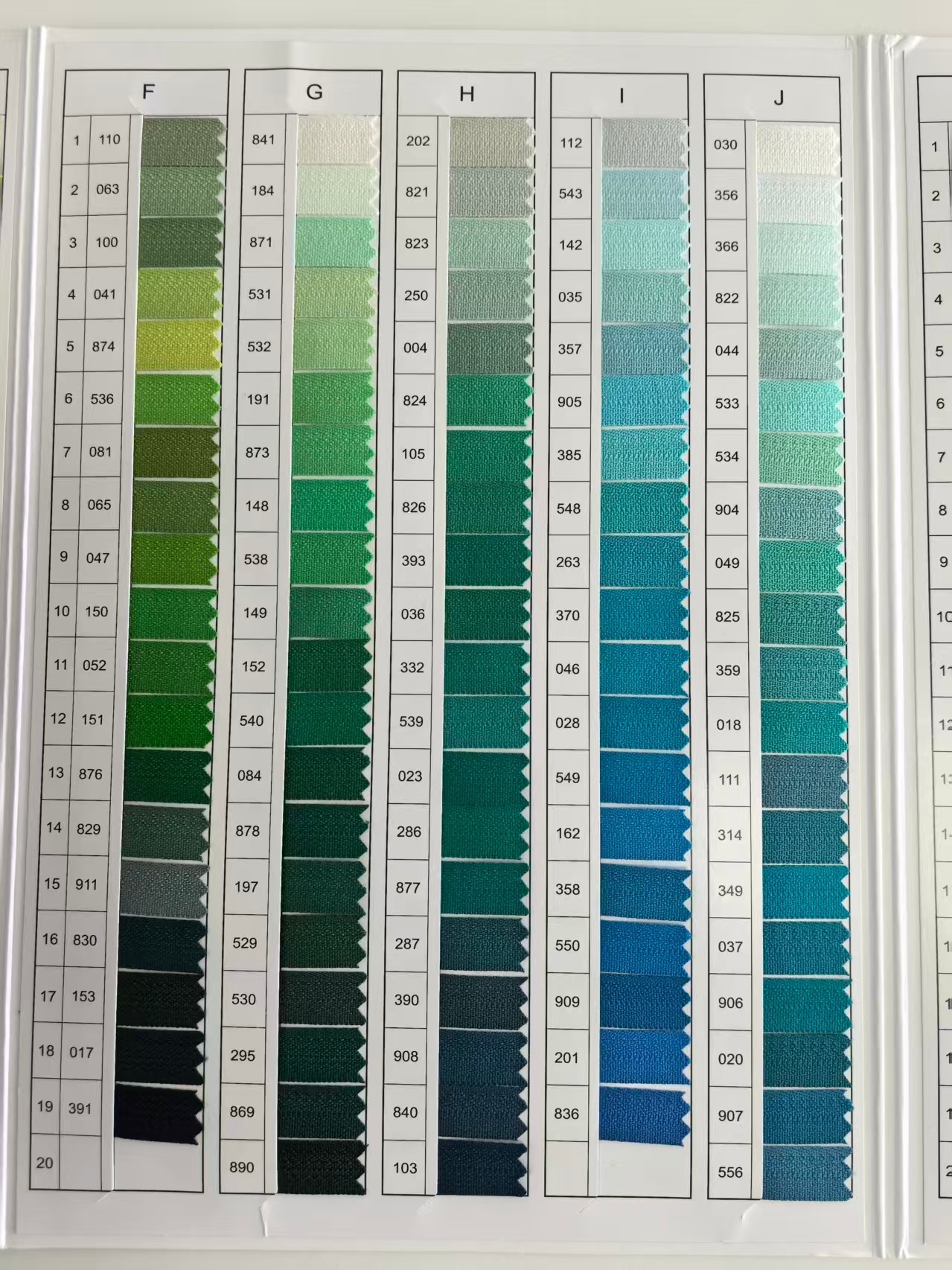 YKK Metal Zipper color choice 2