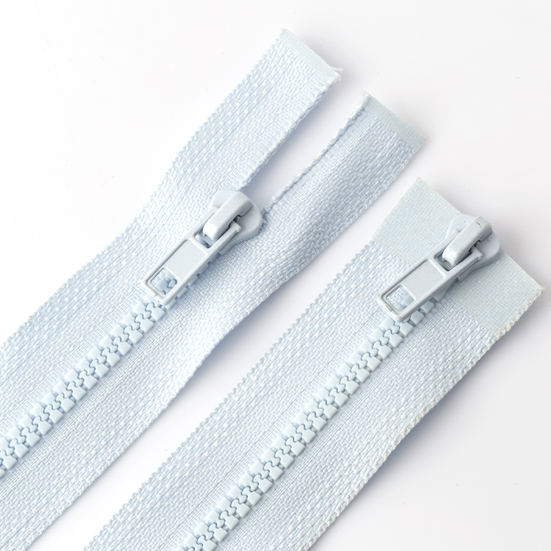 Zipper Manufacturer Custom Color #5 #7 Cremallera Plastic Resin Zipper Open End 60cm Plastic Zipper