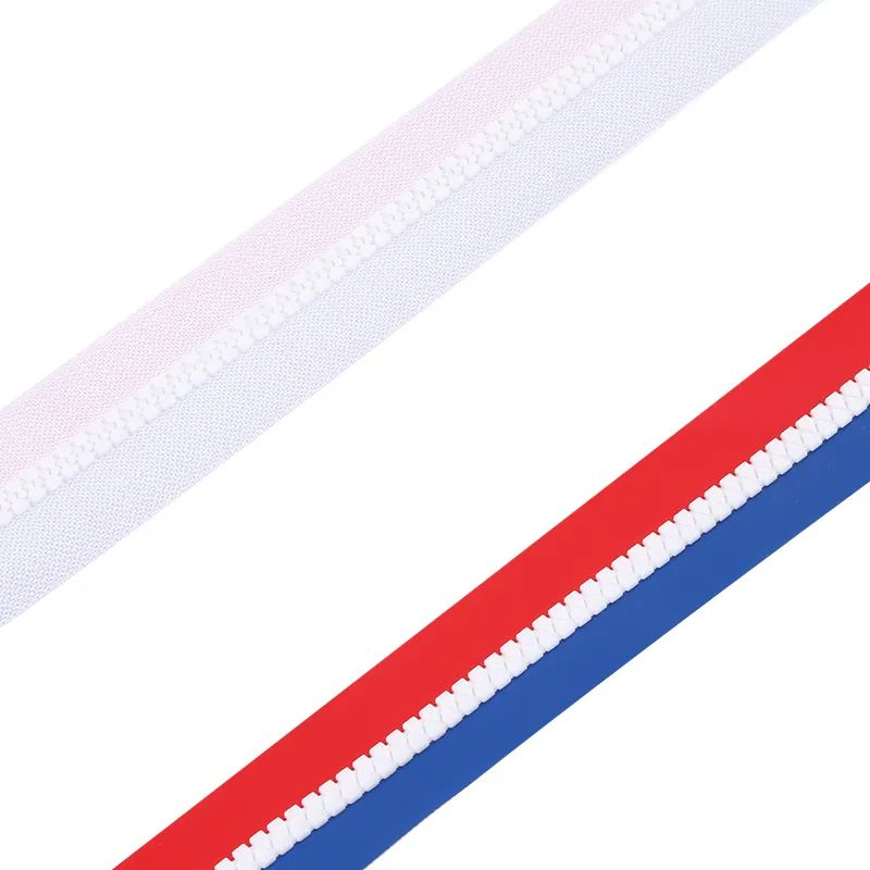 Fancy #3 #4 #5 Colorful Design Long Chain Nylon Zipper for Fashion Bags with PU or TPU Waterproof Zip