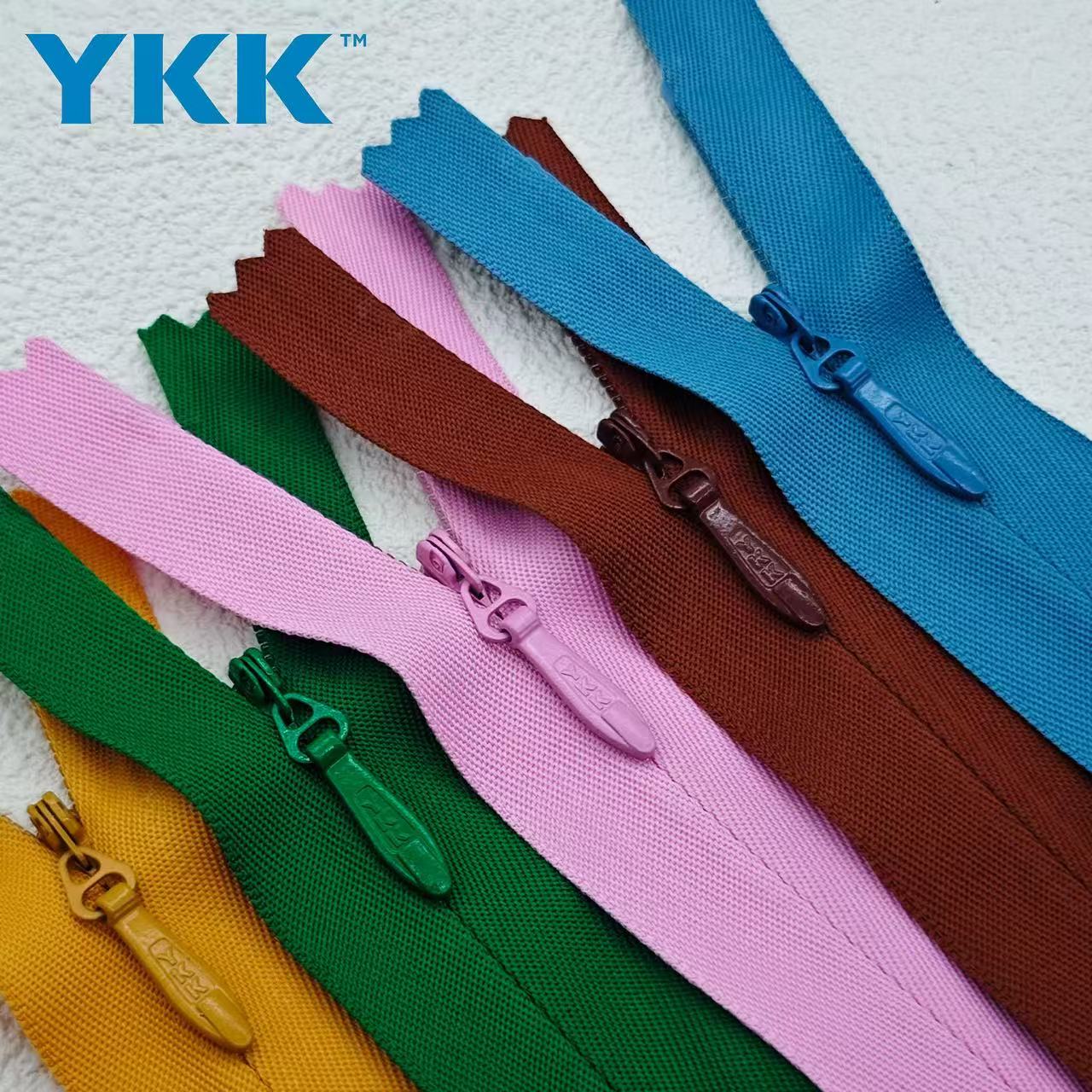 Wholesale Custom for Selvage 5# Nylon Invisible Auto Lock Slider Close-End Zipper for Bags Garments Shoes Home