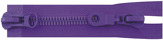 OZL GMA No 8 Reversible Nylon Plastic Molded Open-End Zipper Manufacturers Wholesale for Shoes and Bags