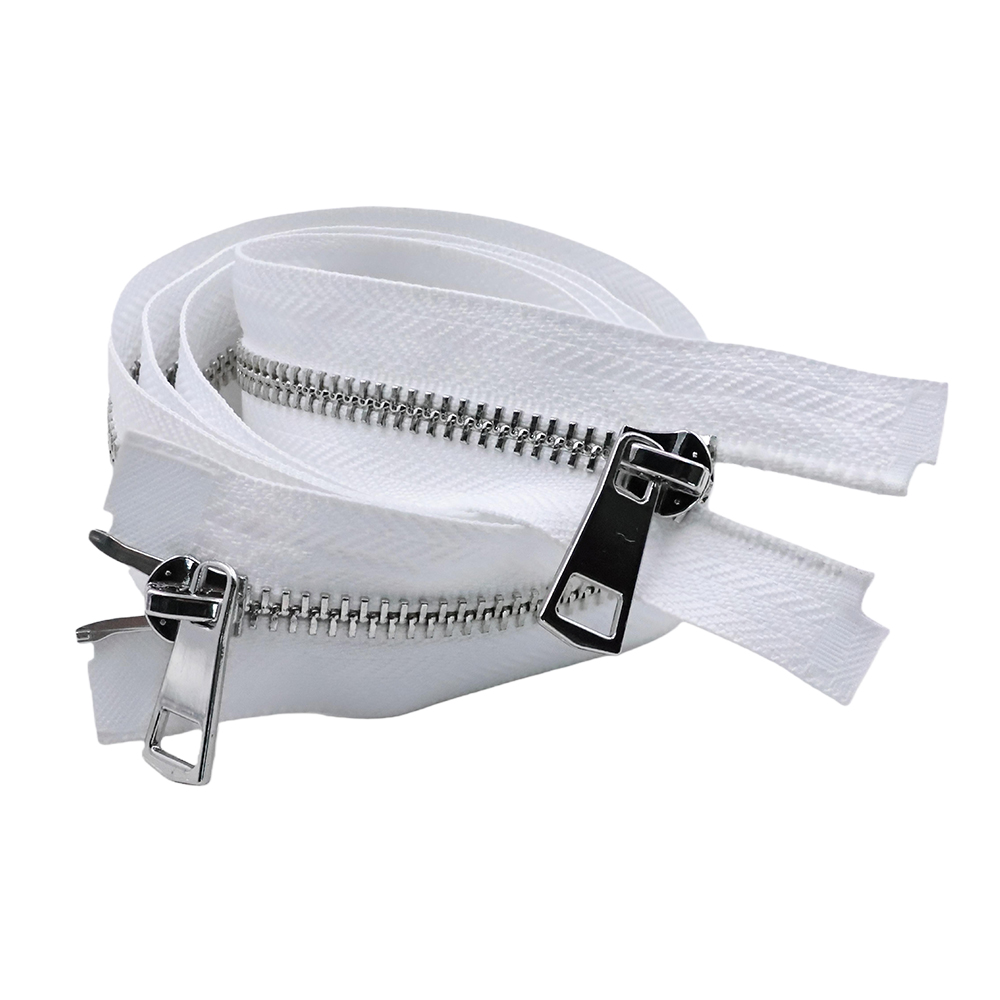 Hot Selling Waterproof Fire-resistant Durable 8# Y Teeth Aluminum Nickel-Free Sustainable Two-way Metal Zipper