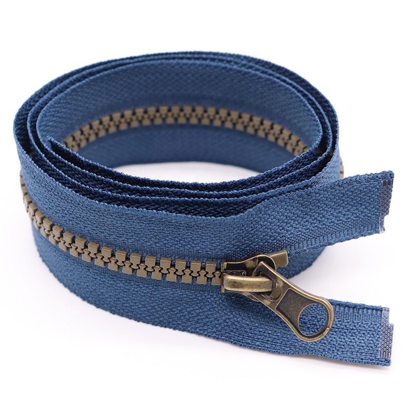 #3 #5 #8 #10 #20 Custom Giant Zipper Colorful Long Chain Open End Plastic Zipper Vislon Zip for Garment Jacket Resin Zipper