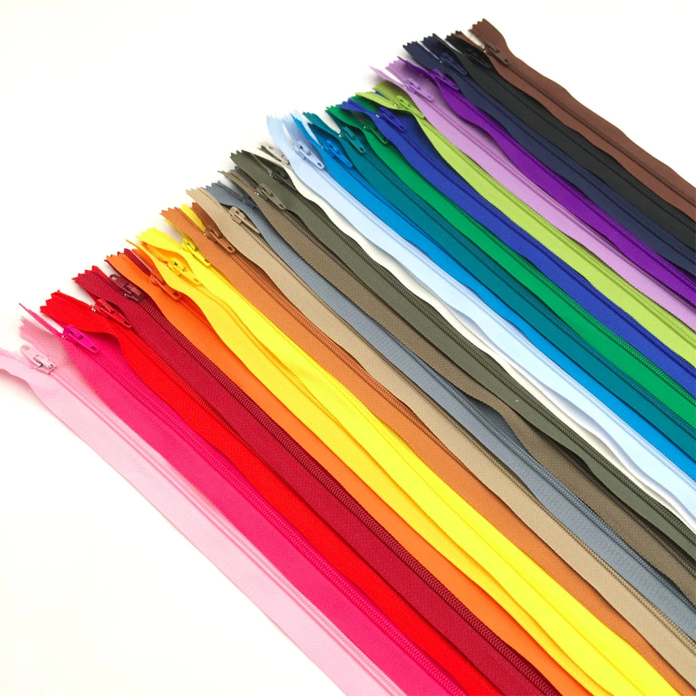 3# Nylon Coil Close-End Invisible Zipper 10cm OEKO-TEX Certified for Sewing Clothes Plastic Material DIY Friendly