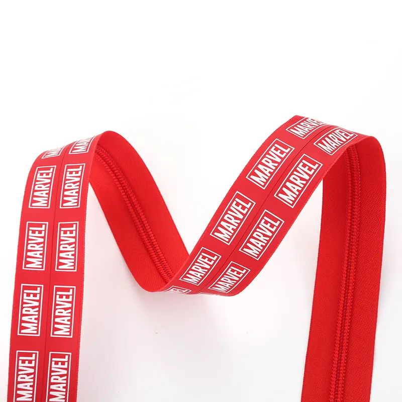 Fancy #3 #4 #5 Colorful Design Long Chain Nylon Zipper for Fashion Bags with PU or TPU Waterproof Zip