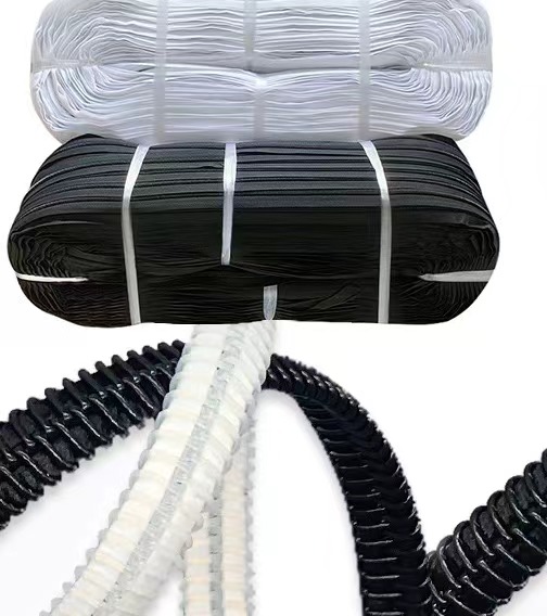 Nylon Zipper Wholesale Factory Custom 3# 5# Open End Black and White Spot Nylon Coil Zippers by the Yard