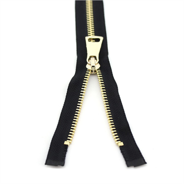 Sewing Accessories Tools 5# Metal Jacket Zipper Brass Zipper Personalized #5 Brass Zipper For Garments