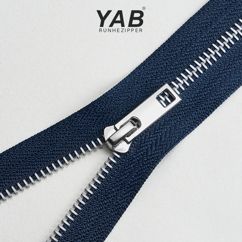 YAB Bulk Buying Open-End Eco-Friendly Customized Size Jeans Metal Aluminum Zipper for Home Textile and Garment