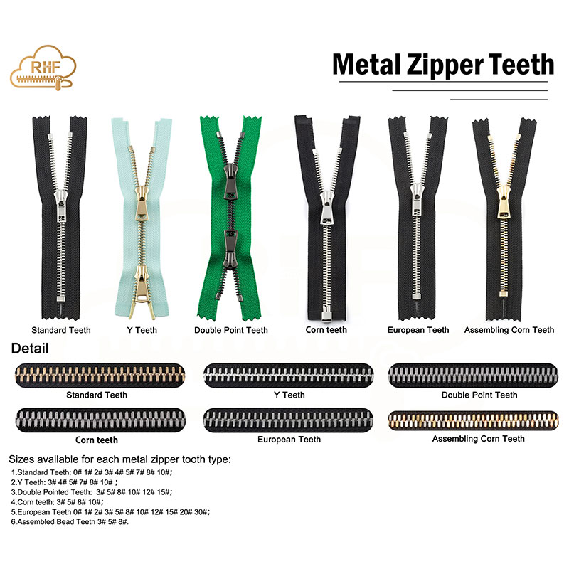Manufacturer Gold Silver Black 5# Metal Zipper 15cm Closed-Ended Zippers Custom Bag Jeans Aluminum Zipper