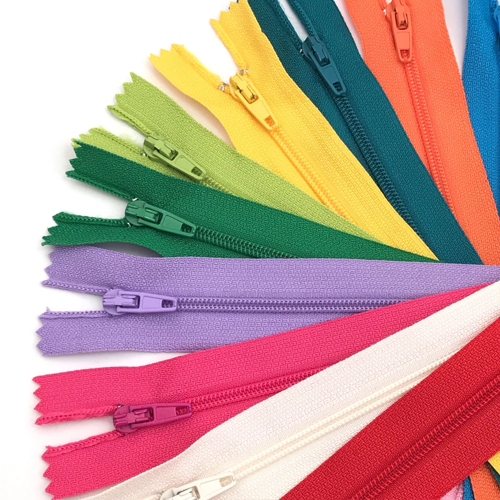 3# Nylon Coil Close-End Invisible Zipper 10cm OEKO-TEX Certified for Sewing Clothes Plastic Material DIY Friendly