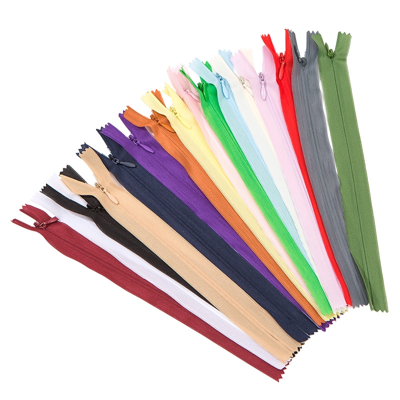 3# Invisible Zipper Roll Nylon Closed Open Ended Zip Mesh Tape Zipper for Clothes Sewing Pillow Accessory