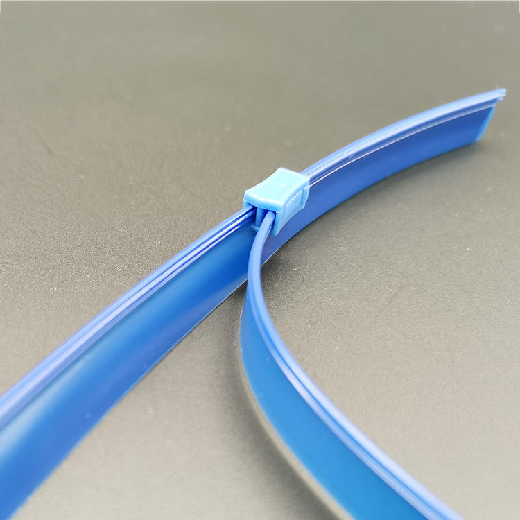 Wholesale Price Customized Color With Plastic Slider PVC Pe Zipper Tape For PVC Pe Packaging Bag