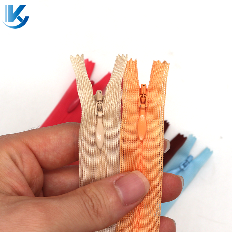 Invisible Plastic Zipper 60 40 25cm #2 #3 Closed End Nylon Lace Skirt Hidden Zipper Garment Pillow Mesh Tape Hidden Invis Zipper