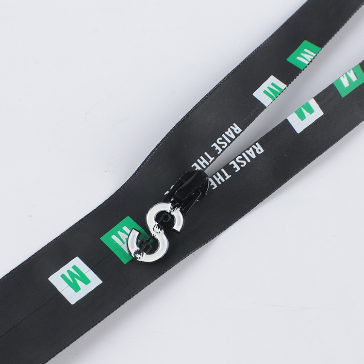 Dawei New #3 Water Transfer Zipper Auto Lock Close End PVC Nylon Zipper Waterproof Zipper