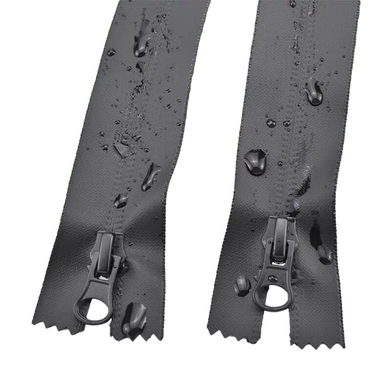 Wholesale Open End TPU Printed Zipper Waterproof Nylon and PU Water-Resistant Outdoor Jacket Material Plastic Zipper