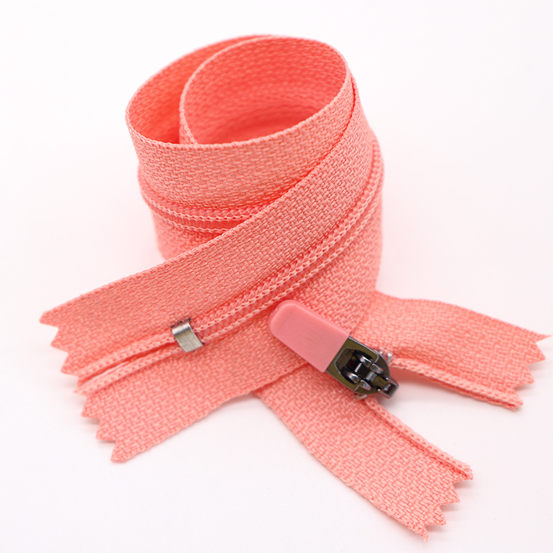 Colorful Custom Pocket Zipper With Rubber Puller Head Close End Sewing Nylon Zipper for Cycling Sport Zipper #3