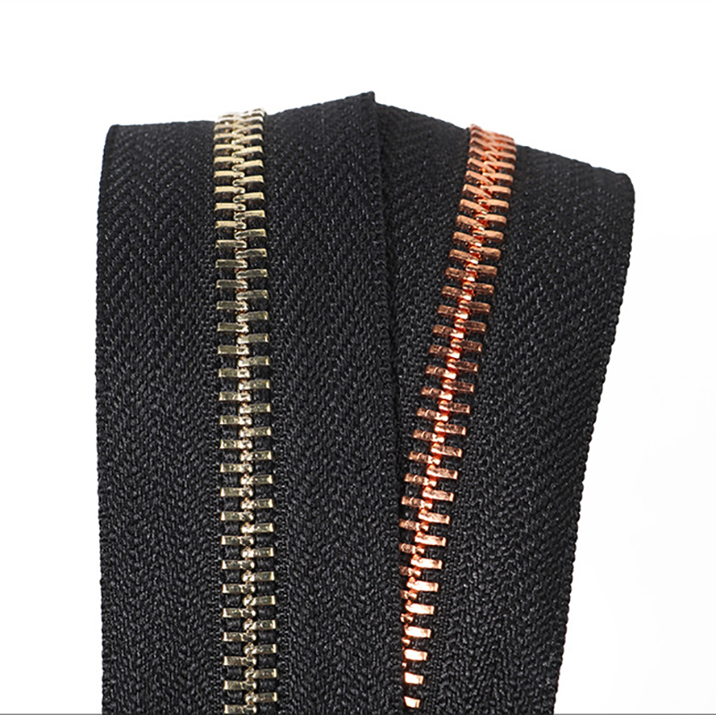 5# Pink Rose Gold Metal Zipper for Sweaters High Quality Zippers