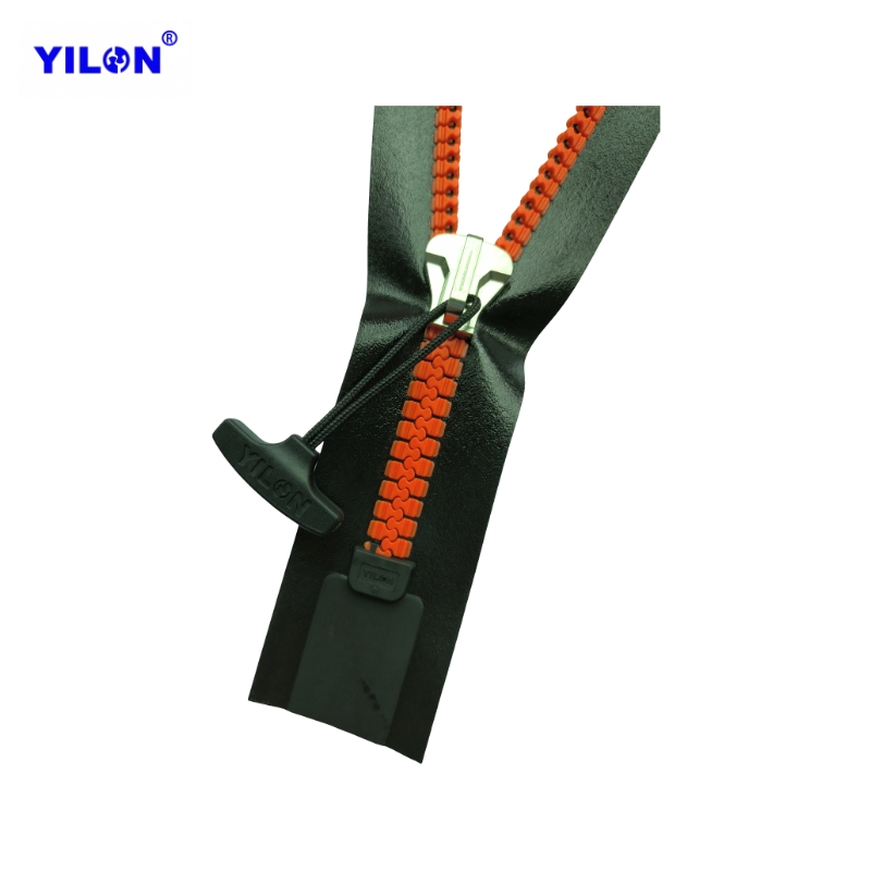 High Quality Waterproof Zipper Eco-friendly Invisible Orange Close End Airtight Zipper For Swimwear Drying Diving Suit Ice Bag