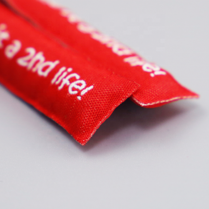 Deslizadores Cremallera Fabric Filling Slider Zipper Pull Custom Logo Fabric Woven Zipper Puller