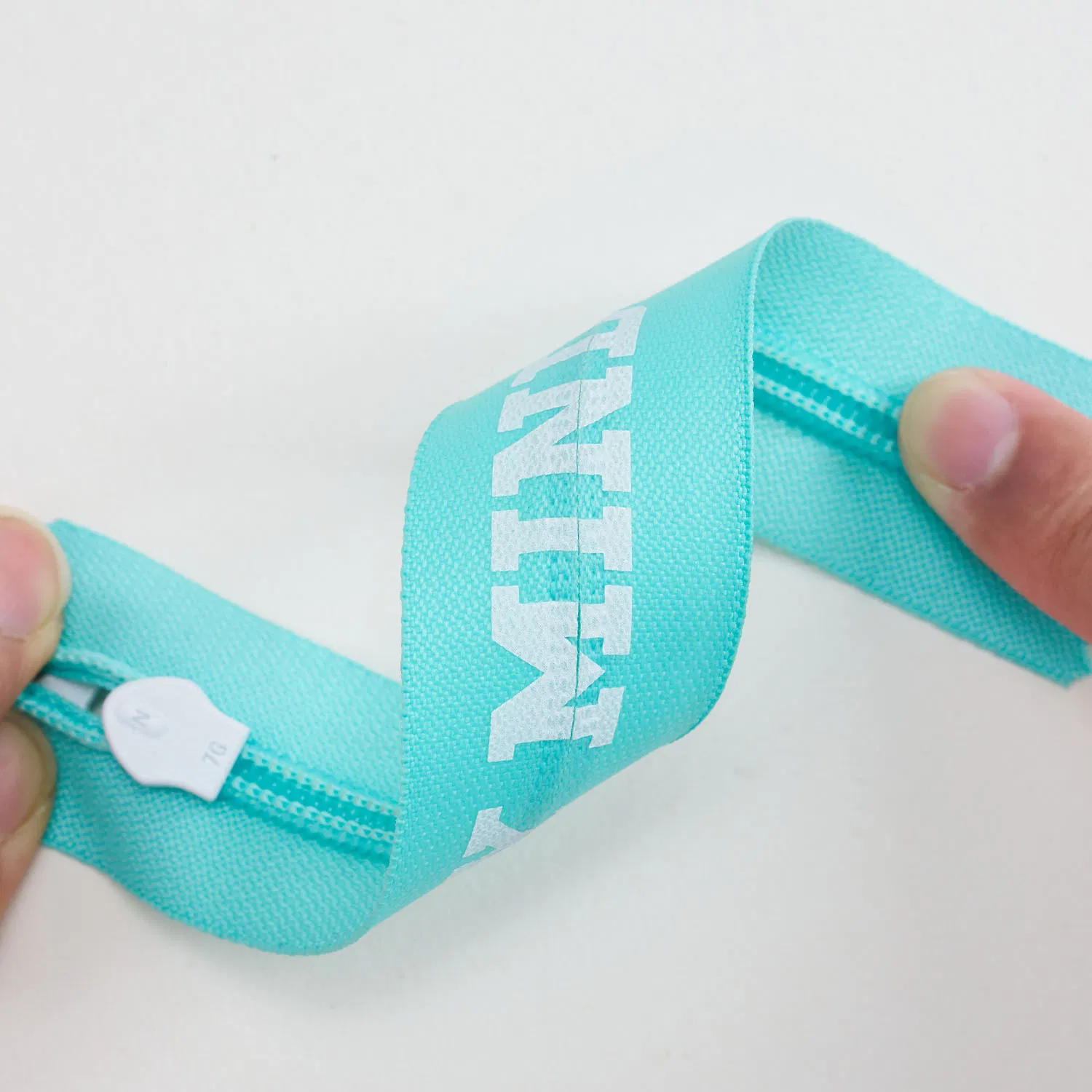 Yab Wholesale Waterproof Blue Nylon Zipper TPU with Words