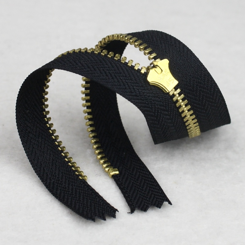 3# Brass Jeans Zipper with YG Slider
