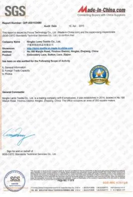Certification