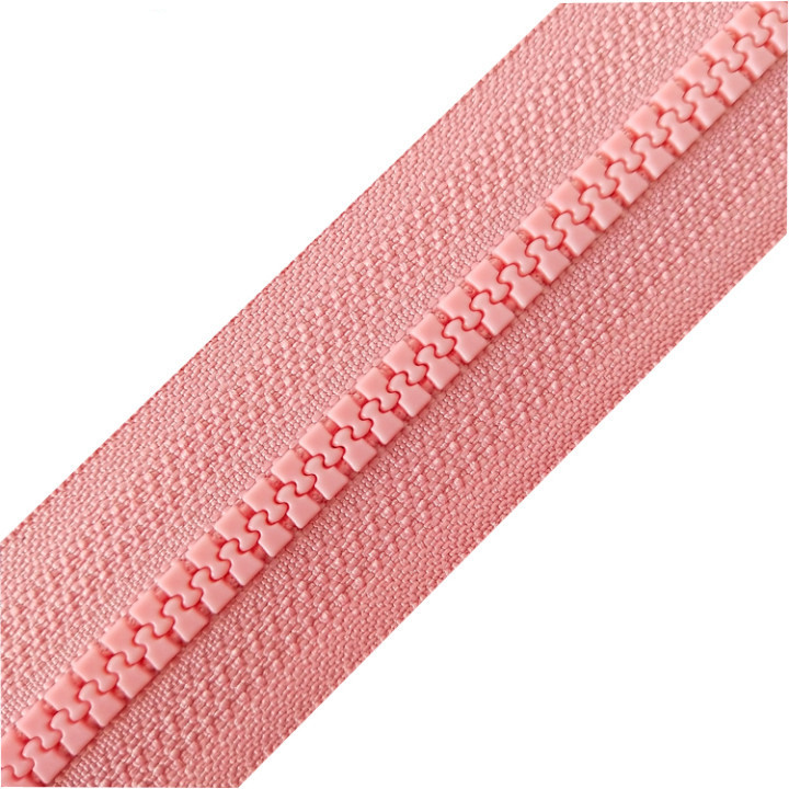 SAS Wholesale Vislon Zipper 3# 5# 8# Custom Long Chain Color Tape Open-end Plastic Resin Zipper