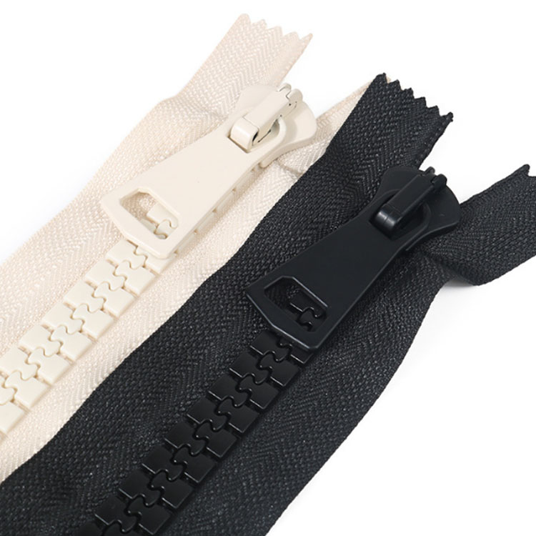 Manufacturer Direct Sale High Quality Vislon #5 Custom Long Detached Zipper Plastic Open End Jacket Resin Zipper