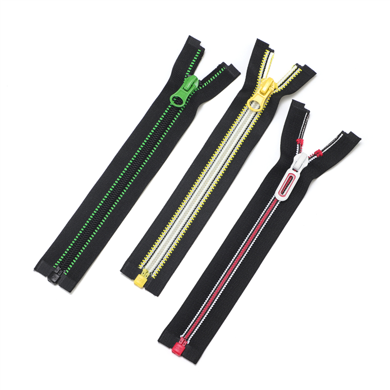 Manufacturer Custom White Tape Roll 3-slider Puller #3 Yard Long Chain Head Sliders Nylon Zipper #5 Plastic Invisible Feature