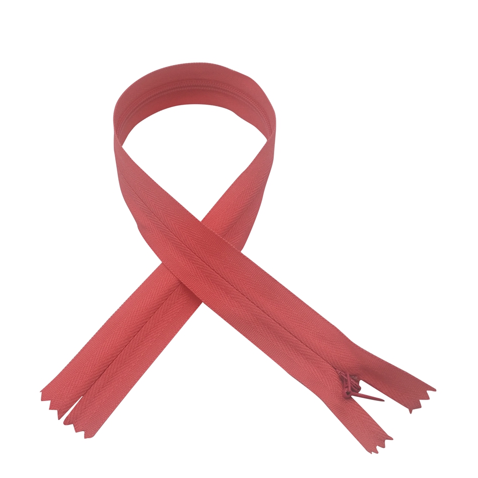 Nylon Invisible Zipper with Customized Length and Color for Garment Use Pillowcases Sheets