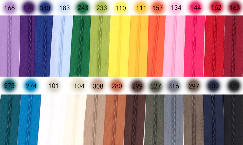 Wholesale Custom Plastic Zipper Home Textile Vislon Long Zipper Roll With Special Tape Use for Bags or Garments