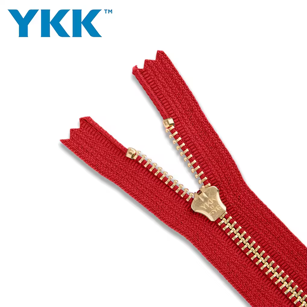 For Eco-Friendly Brass/Metal Zipper Auto Lock Slider for Men's Jeans Hoodies Sweaters Bags Garments Pants Shoes-Custom Length