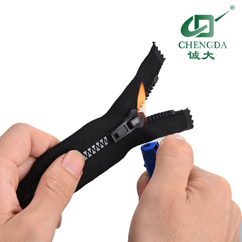 CHENGDA Custom Fireproof Fire Resistant Metal Zipper Flame Retardant Metal Zipper For Fire Suit