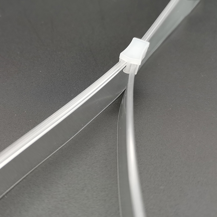 Hot Selling Color Easy-to-pull PVC Zipper With Sliding Buckle for Pvc Stationery Packaging Flat Bag PVC EVA Slider Zipper