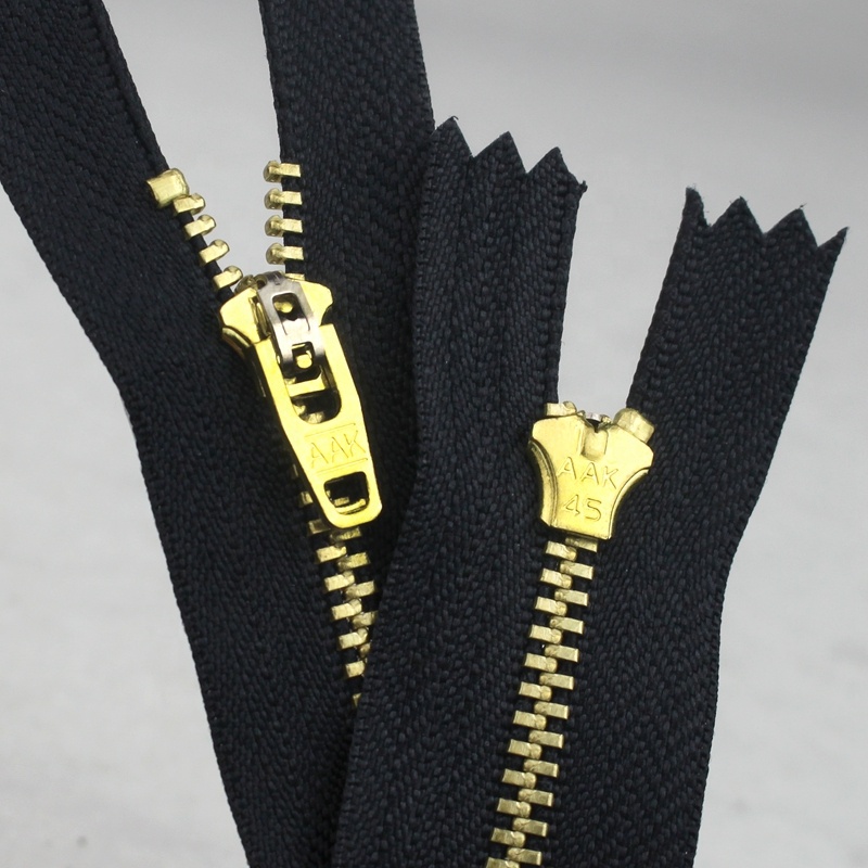 3# Brass Jeans Zipper with YG Slider