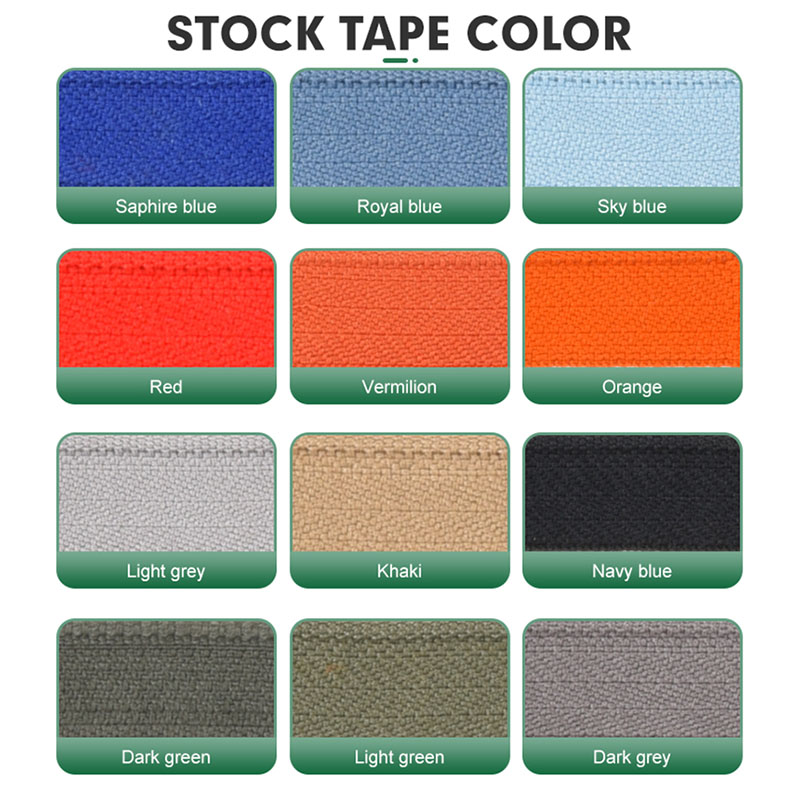 UL Certificate Flame Retardant Plastic Zipper Aramid Fire Resistant FR Fireproof Vislon Zipper for Fire Suit Firefighter Uniform