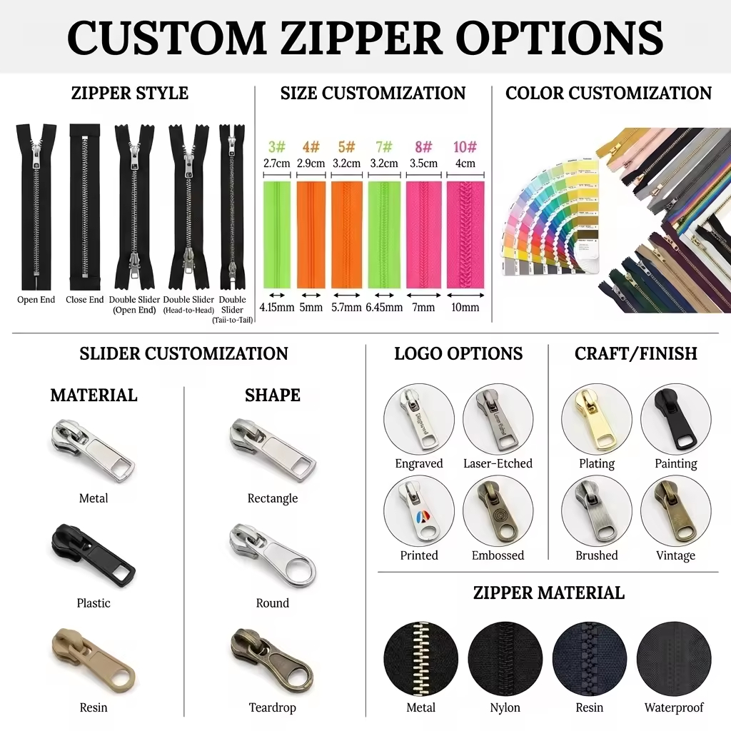 Custom Logo SBS Nylon Open-end Zipper #3/#5/#8 for Clothes Garment Bags Pockets-Durable Colorful High Tensile Strength