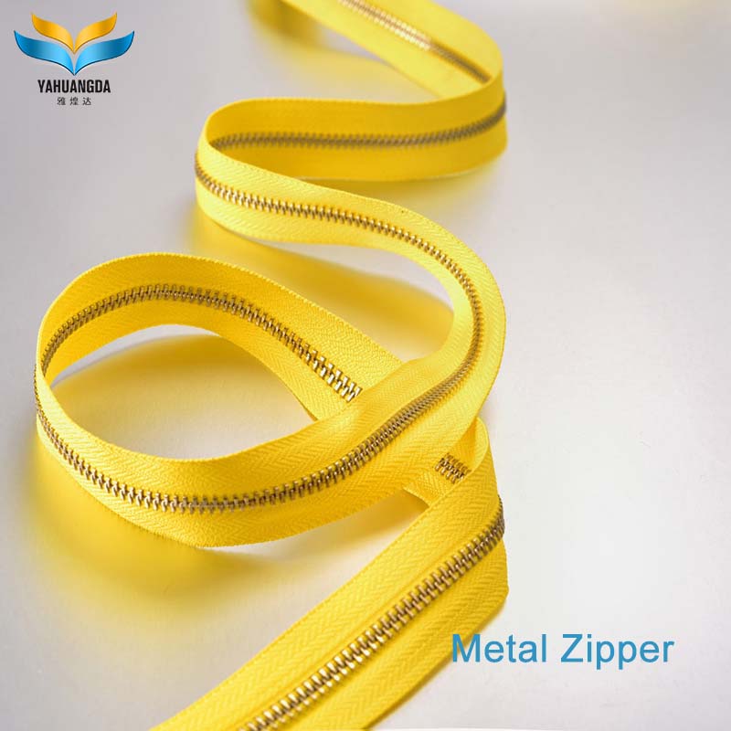 Zips Factory High Quality Brass Zipper 3#5#8# Metal Zipper for Handbags Special Bag Parts &amp; Accessories in Trade Stock