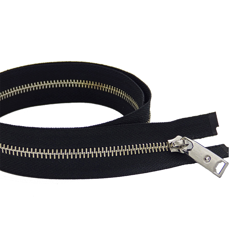 YAB Customized Metal Zipper 5# Copper Ordinary Teeth Metal Zipper For Pants Leather Jacket Coat And Shoes
