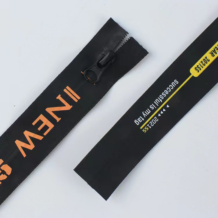 Factory Custom Eco-Friendly Logo 5# Open-End Zip Multi-Purpose Nylon Waterproof Zipper for Water Sports Bags Made PU TPU PVC