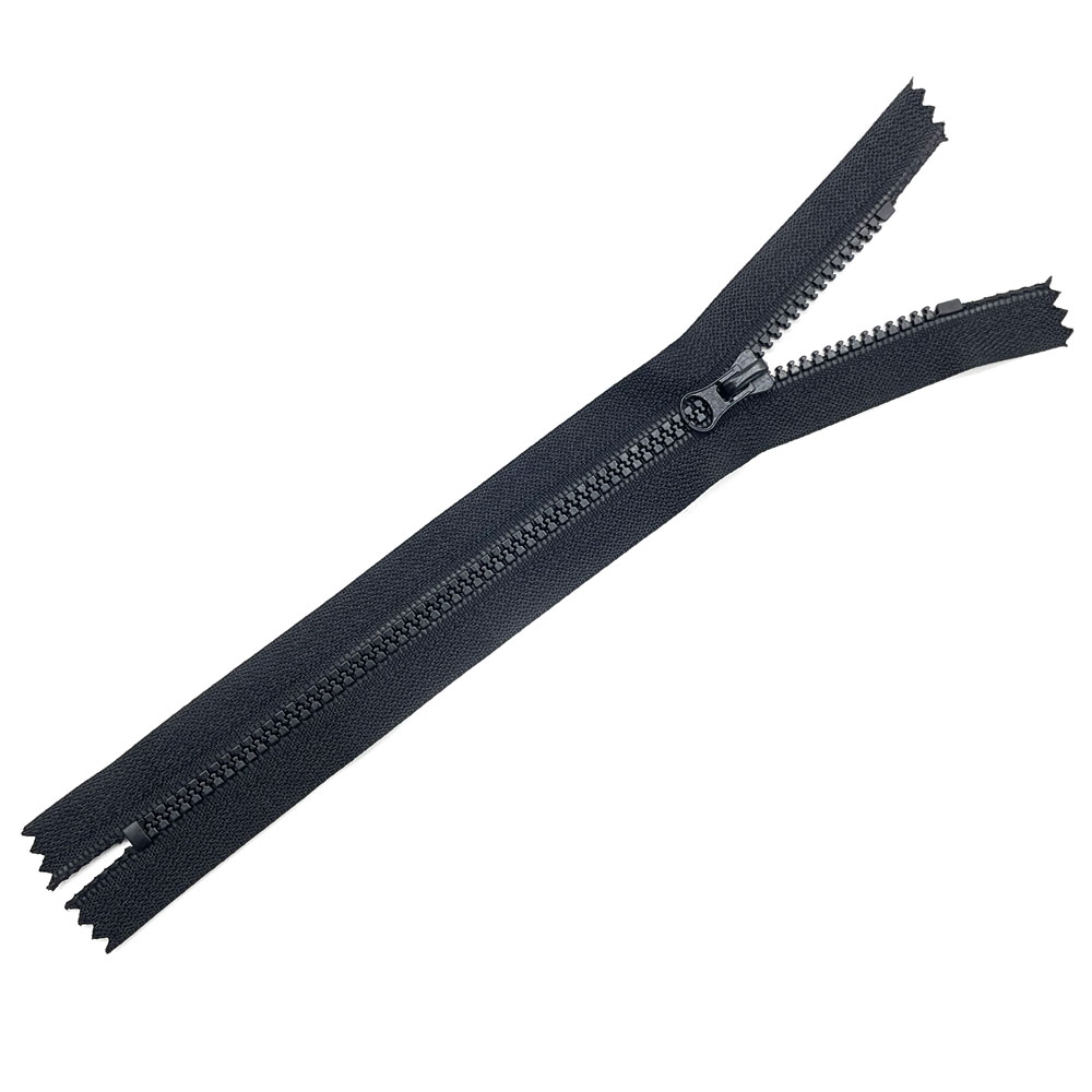 Wholesale Multi-Color Closed-End Resin Zipper Non-Separating Molded Plastic Zipper for Pockets